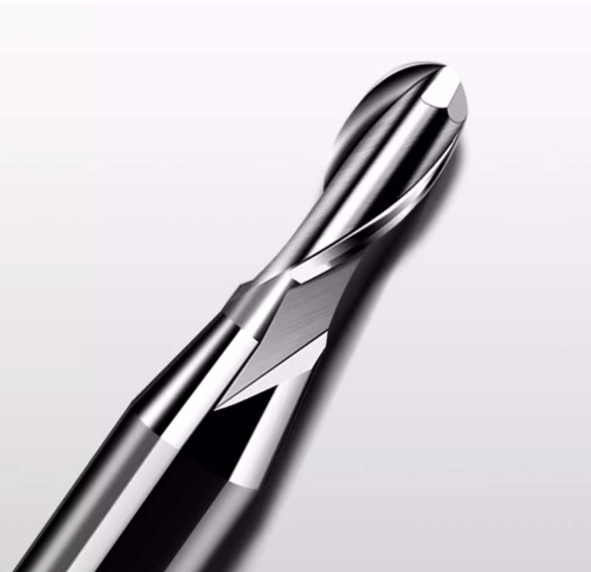 Two Flute Ball Nose Bit for Metal - 1/8″ Shank - Makera