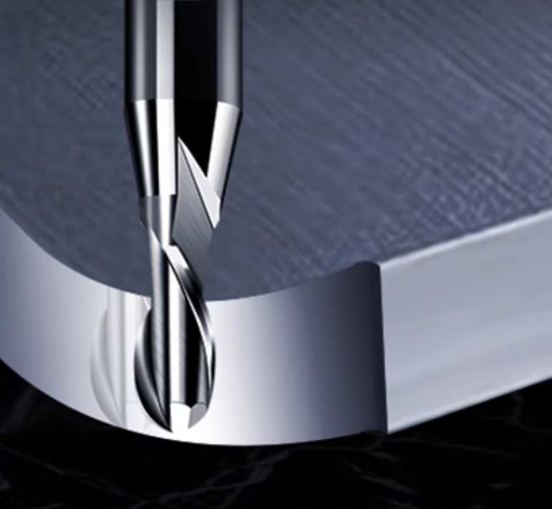 Two Flute Ball Nose Bit for Metal - 1/8″ Shank - Makera