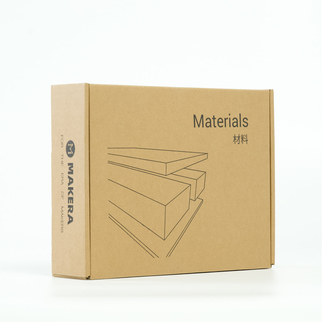 Kit de materiales con ejemplos de Carvera