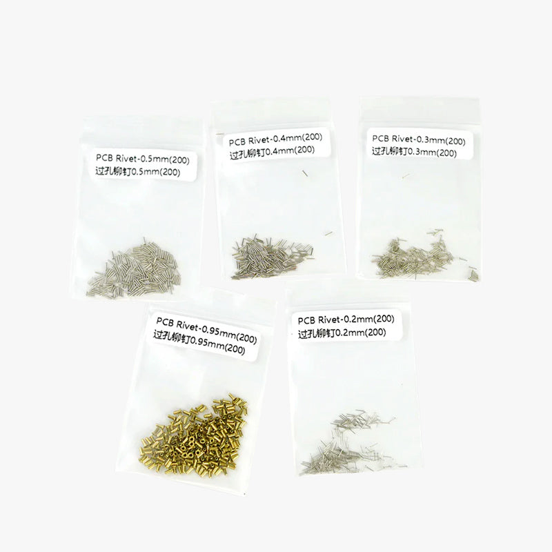Rivets pour circuits imprimés (200 pièces)