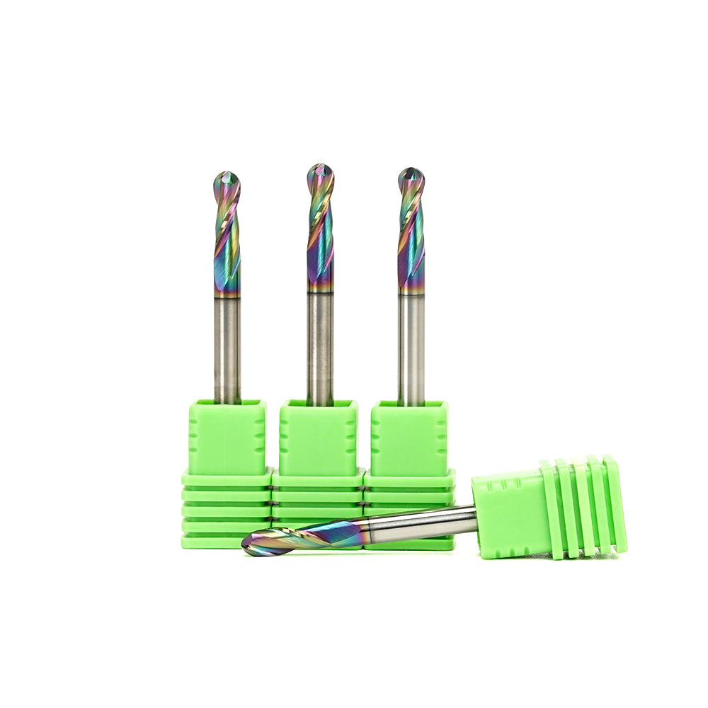 Mèche à deux cannelures à bout sphérique pour métal - Tige de 4 mm (5/32 po)