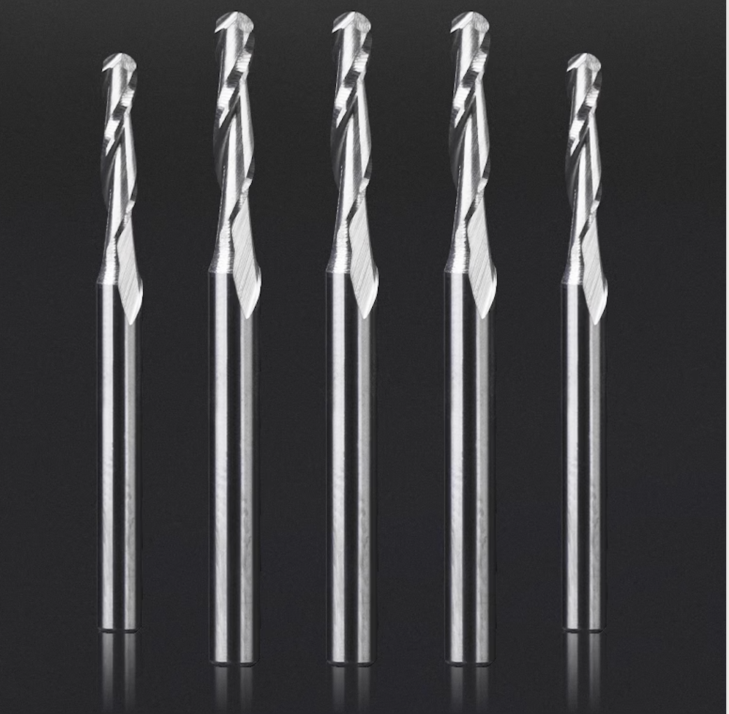 Two Flute Ball Nose Bit - 1/8″ Shank - Makera