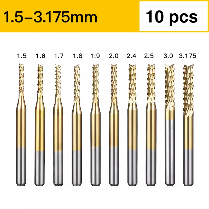 TiN Coating Corn Bit - 1/8″ Shank - Makera