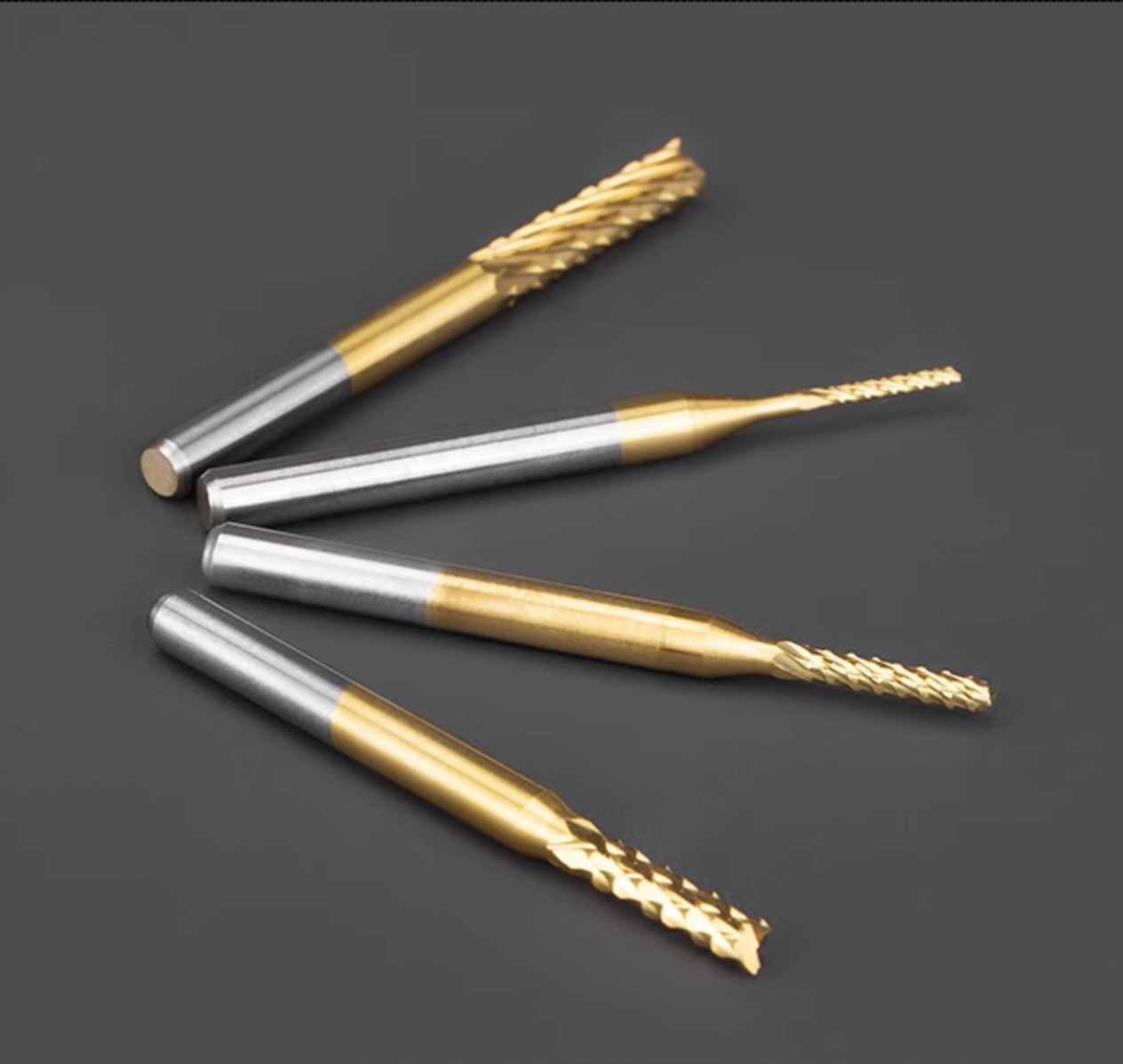 TiN Coating Corn Bit - 1/8″ Shank - Makera