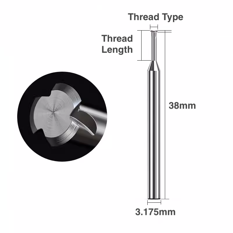 Thread Milling Bit - 1/8″ Shank - Makera