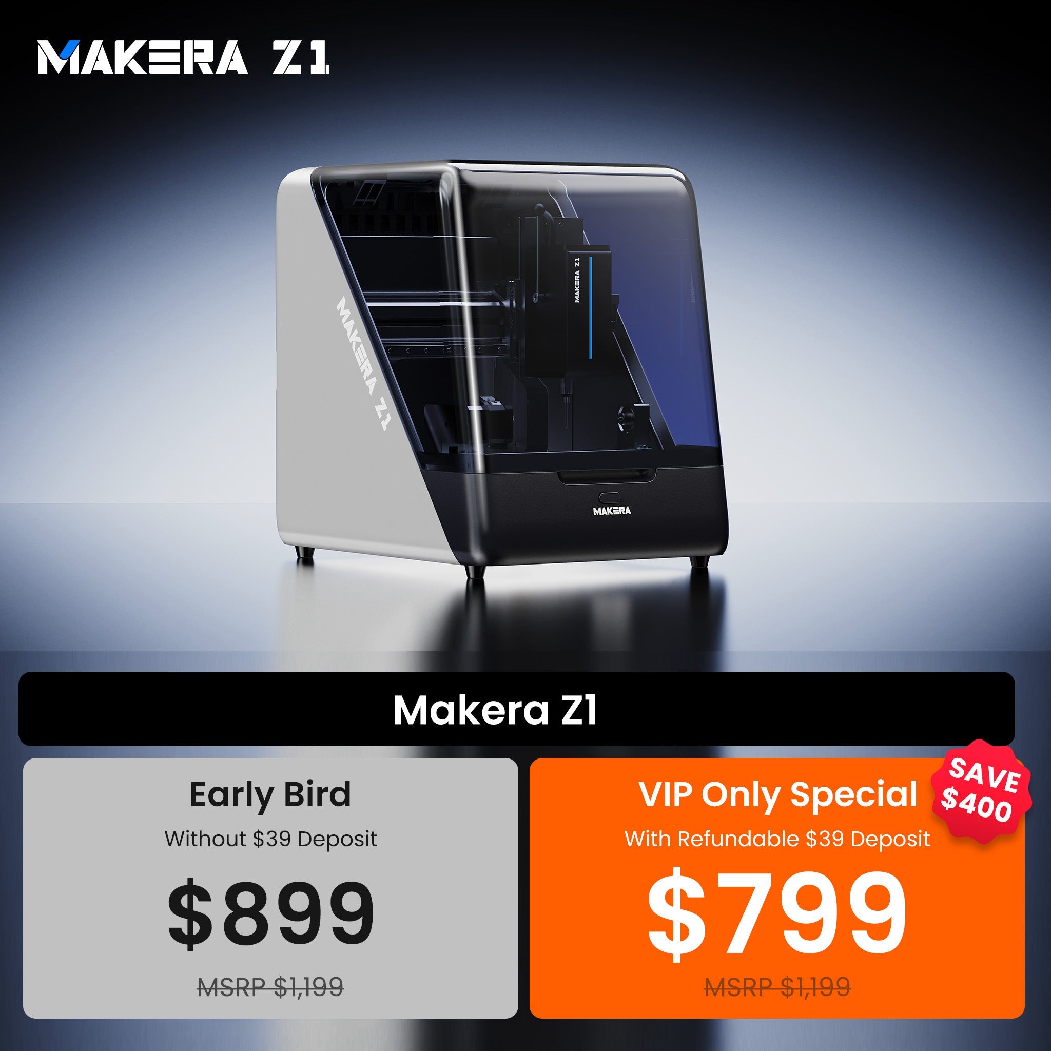Makera Z1 Desktop CNC — Deposit Reservation