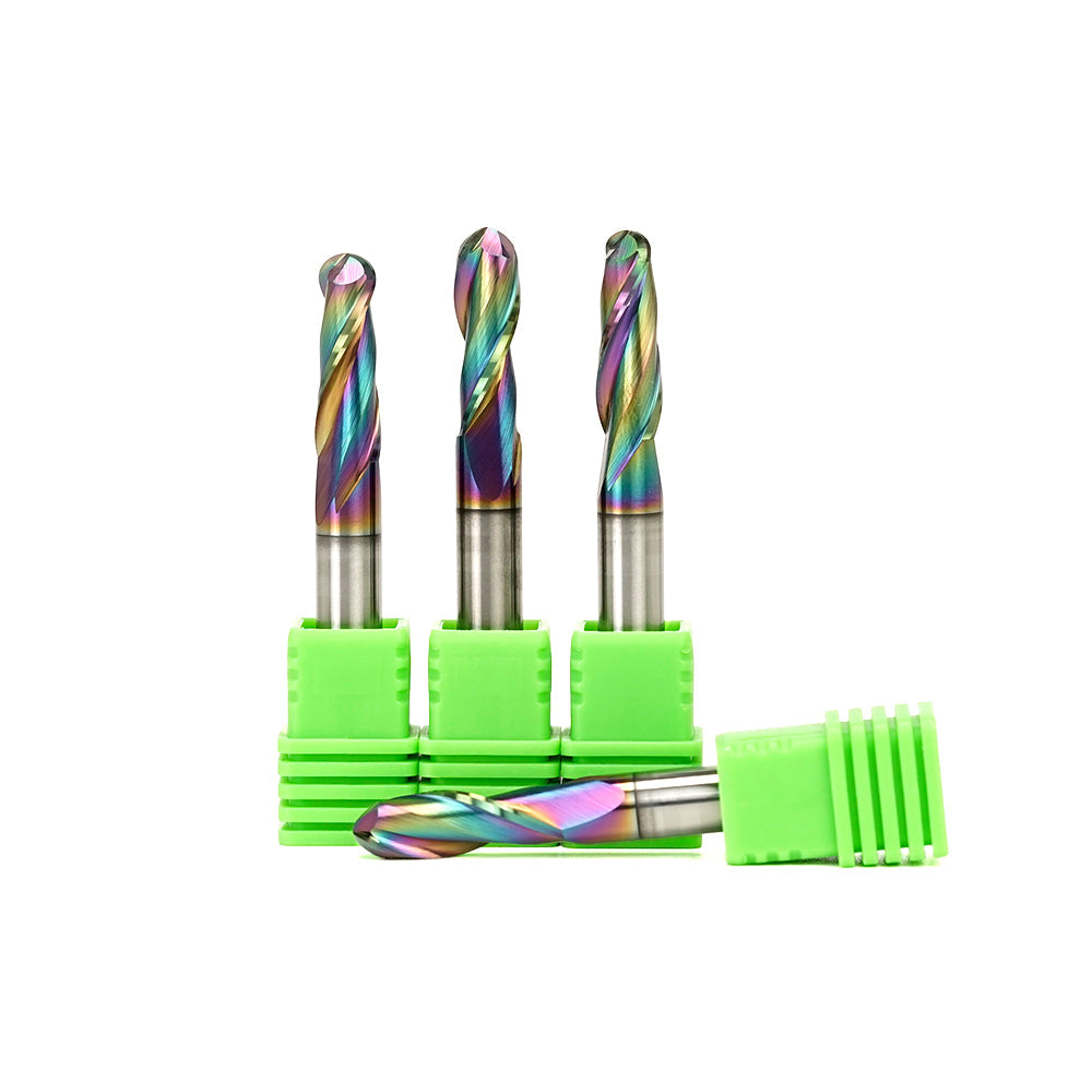 Two Flute Ball Nose Bit for Metal - 6mm (15/64″) Shank